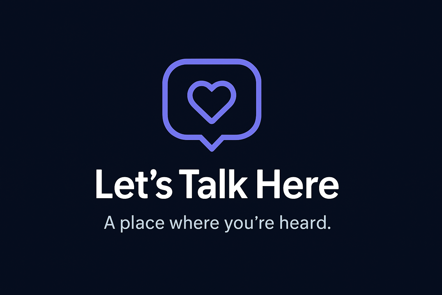Let'sTalkHere
